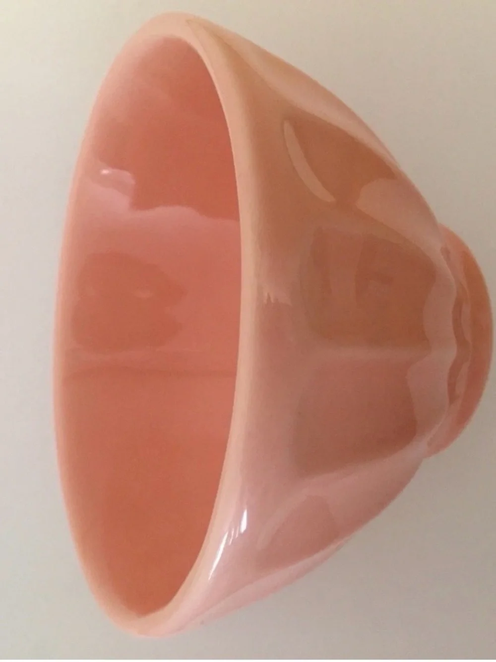 Pink Ceramic Cup - Scalloped Design